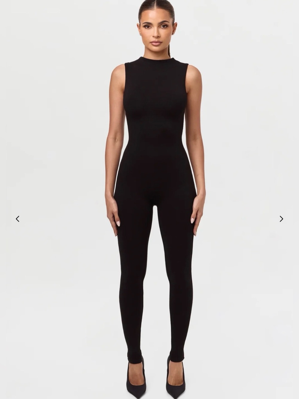 Naked Wardrobe Sleeveless Sculpt Jumpsuit